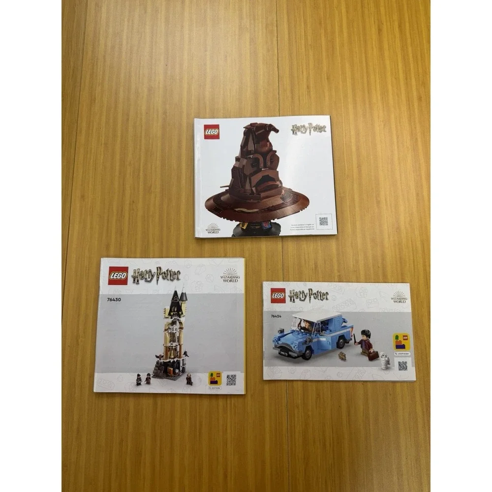 Lot Of 3 LEGO Harry Potter Wizarding World Instruction Manual Only 76424 76430